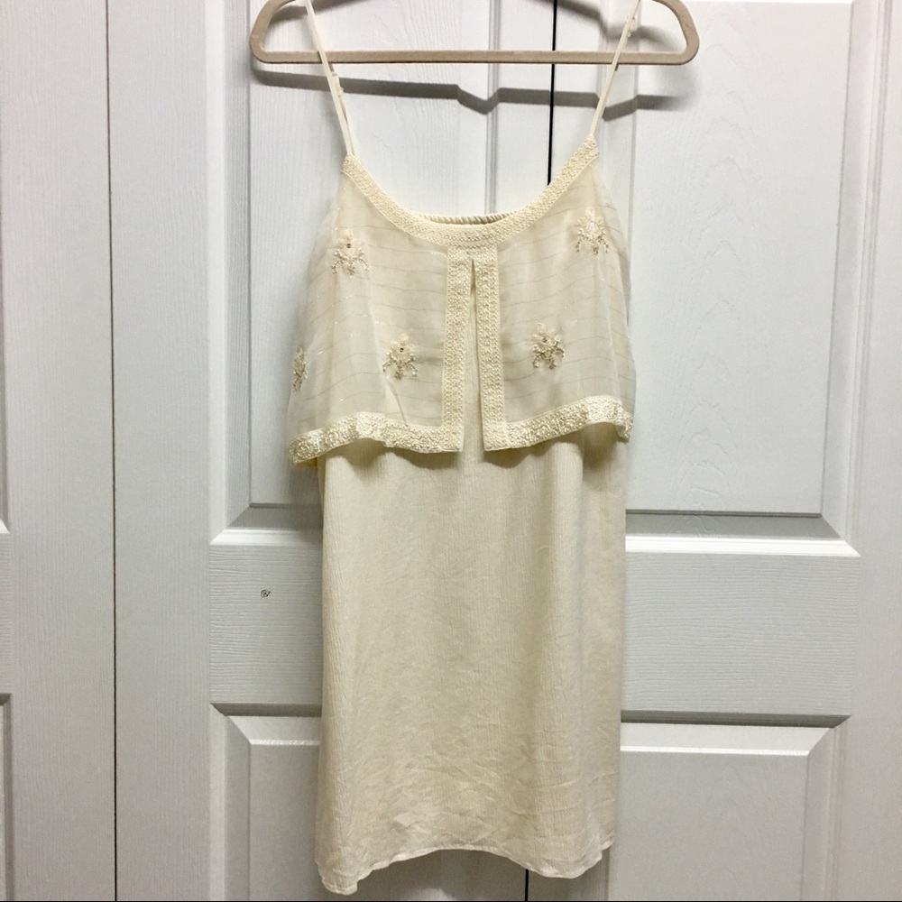Cream Layered Dress